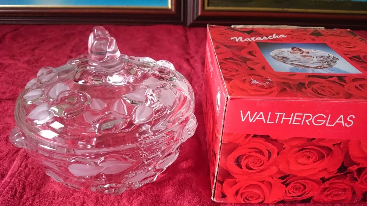 New In Box Waltherglas Germany Natascha Rose Bowl - Image 1