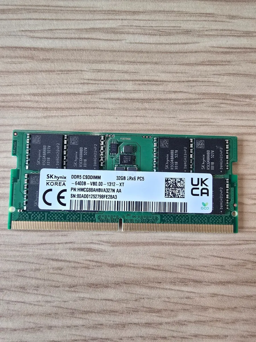 32gb DDR5 6400B SODIMM