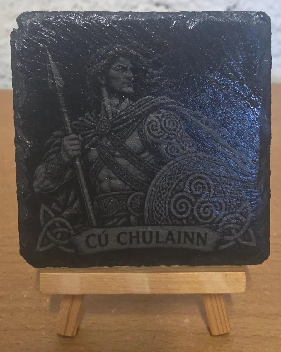 Celtic & Irish Legends  Set of 4 Slate Coaster - Image 1