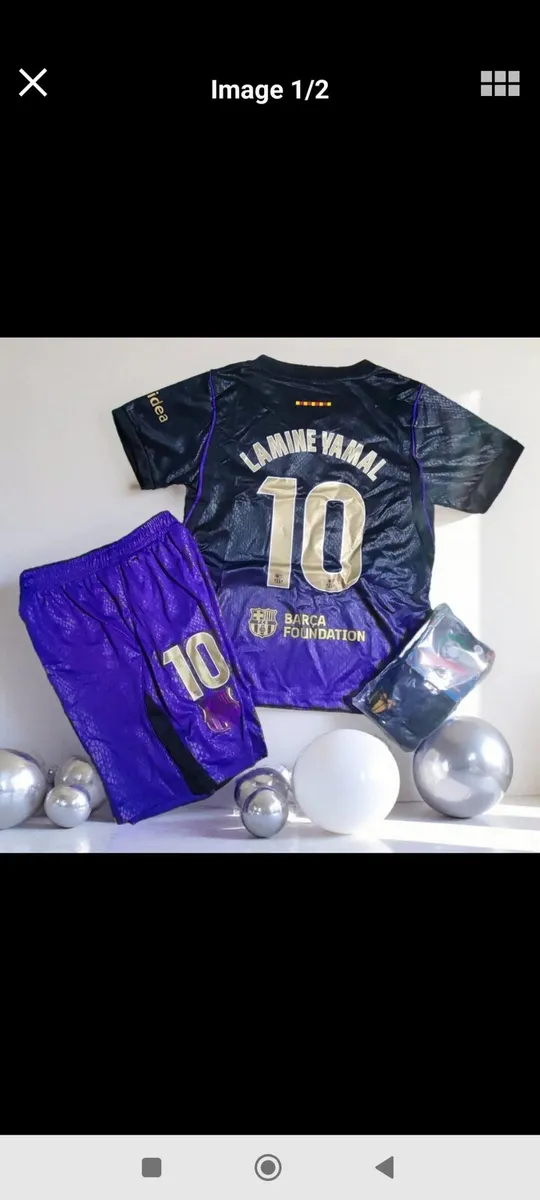 BARCELONA 26/27 (AWAY/LAMINE YAMAL 10) KIDS KIT - Image 1