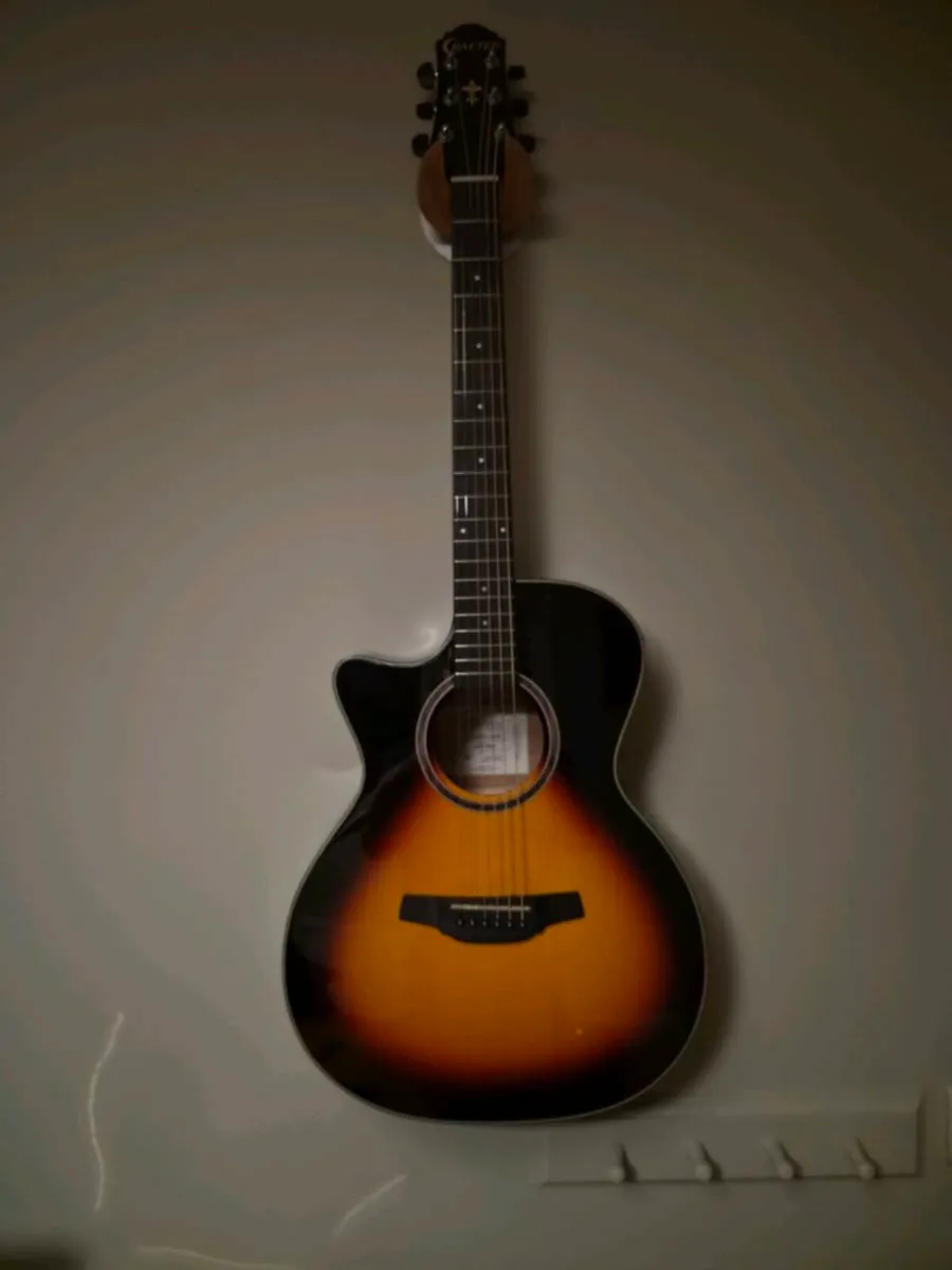 Crafter left handed electro acoustic guitar
