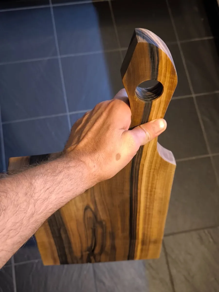 Handmade 65cm Walnut Live Edge Charcuterie Board - Image 4