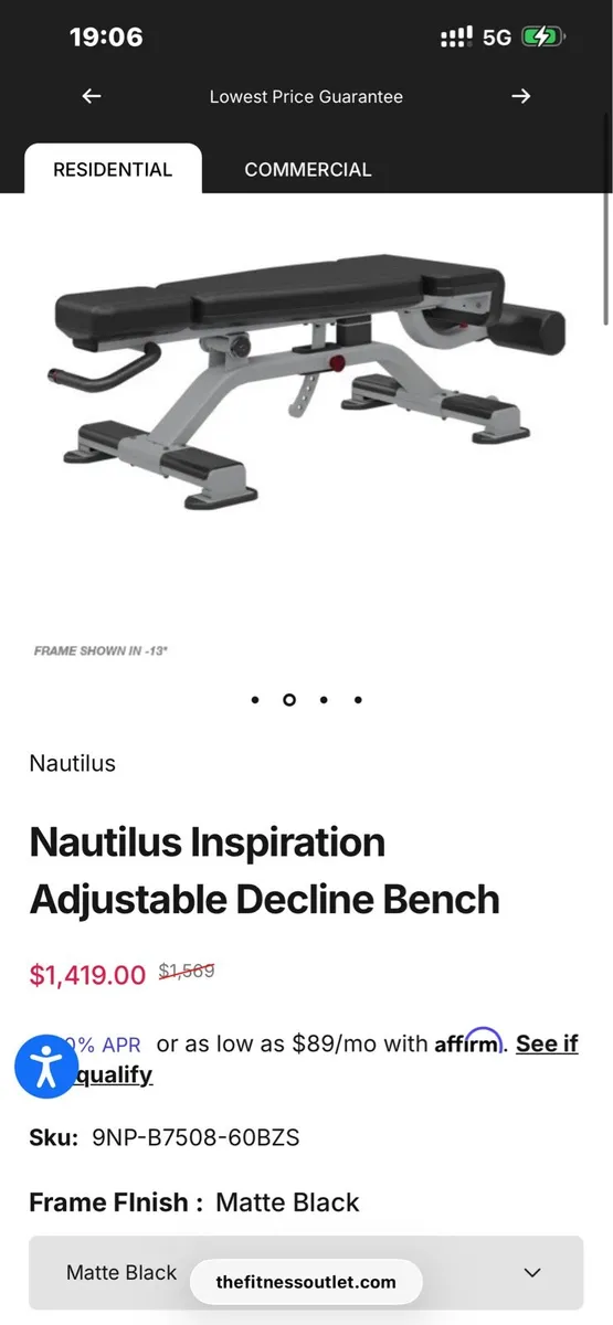 ⭐️NAUTILUS DECLINE BENCH⭐️ - Image 2