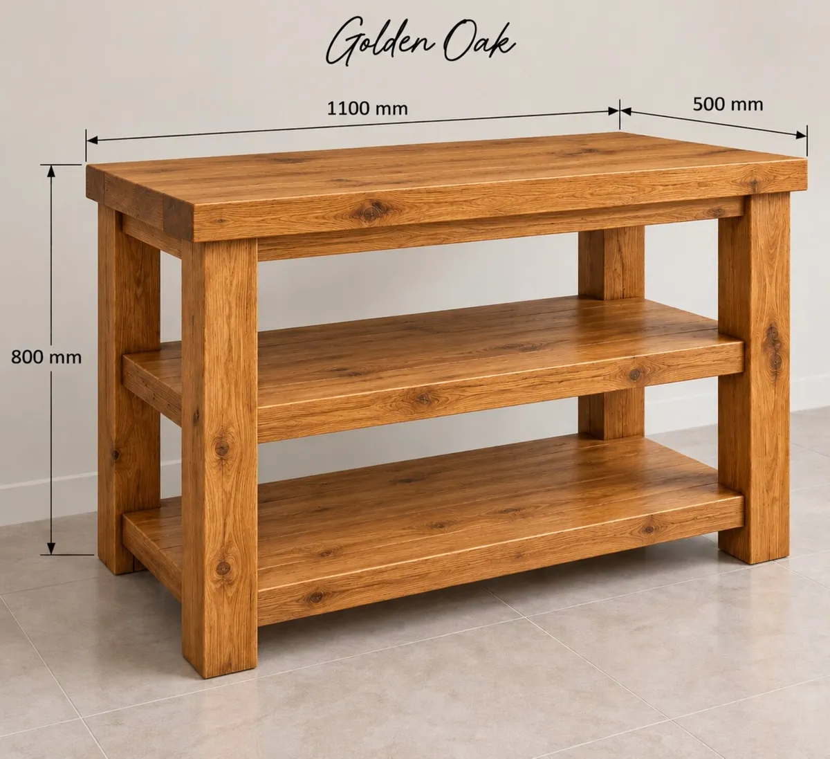 Handmade Rustic Bathroom Vanity Unit - Image 4