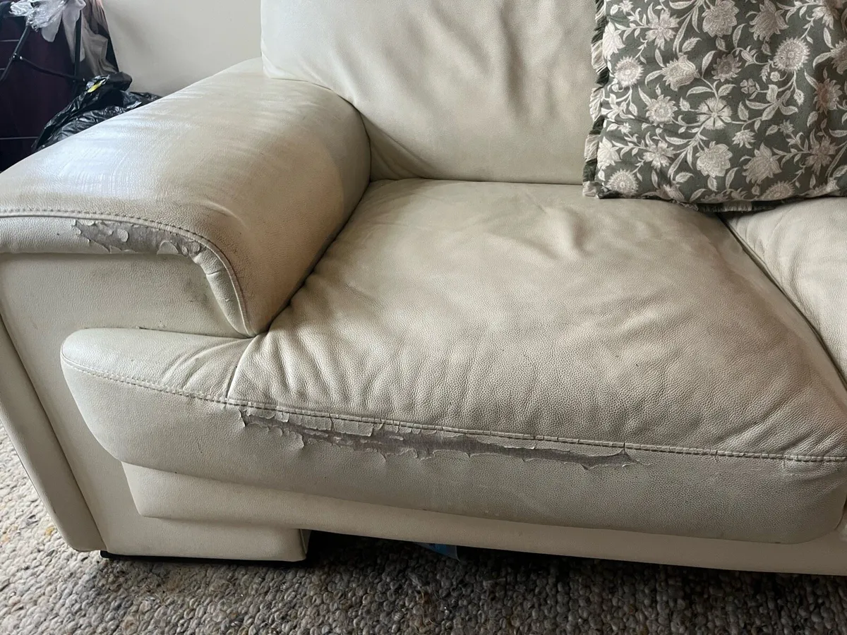 Leather sofa, 2 seater FOR FREE - Image 3