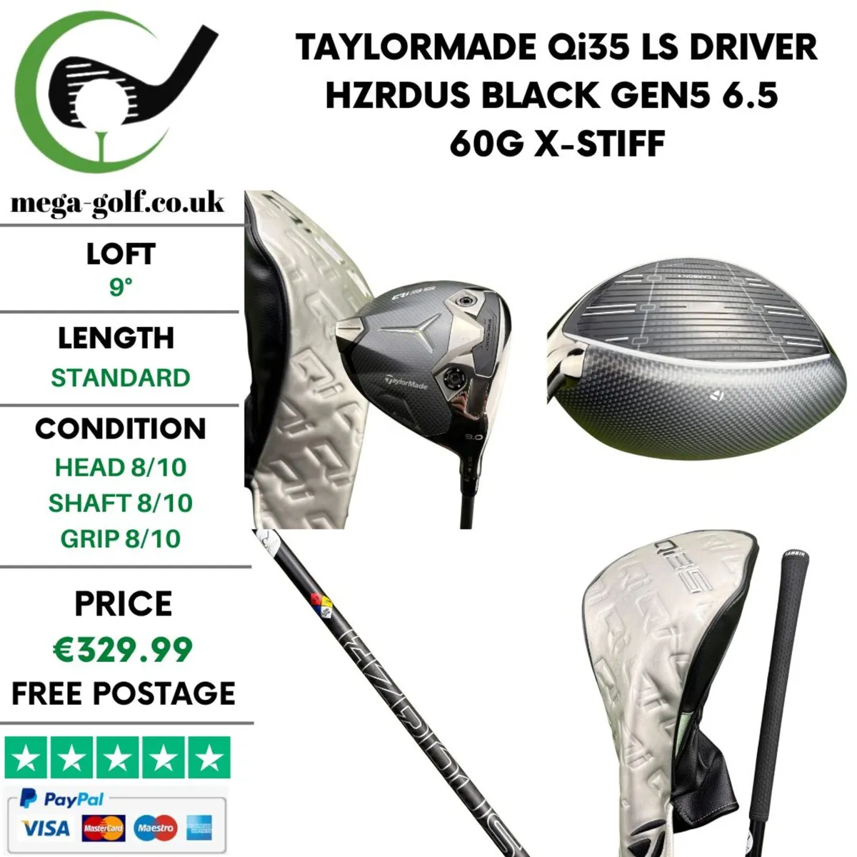 Taylormade Qi35 LS Driver / 9° / X-Stiff - Image 1
