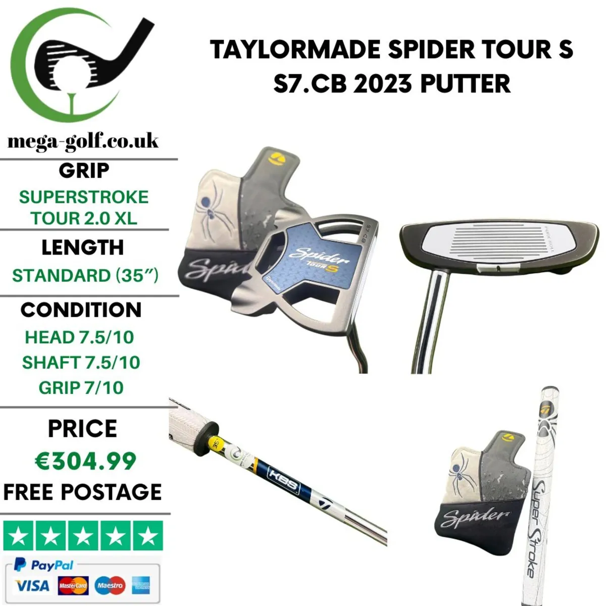 Taylormade Spider Tour S S7.CB 2023 Putter / 35'' - Image 1