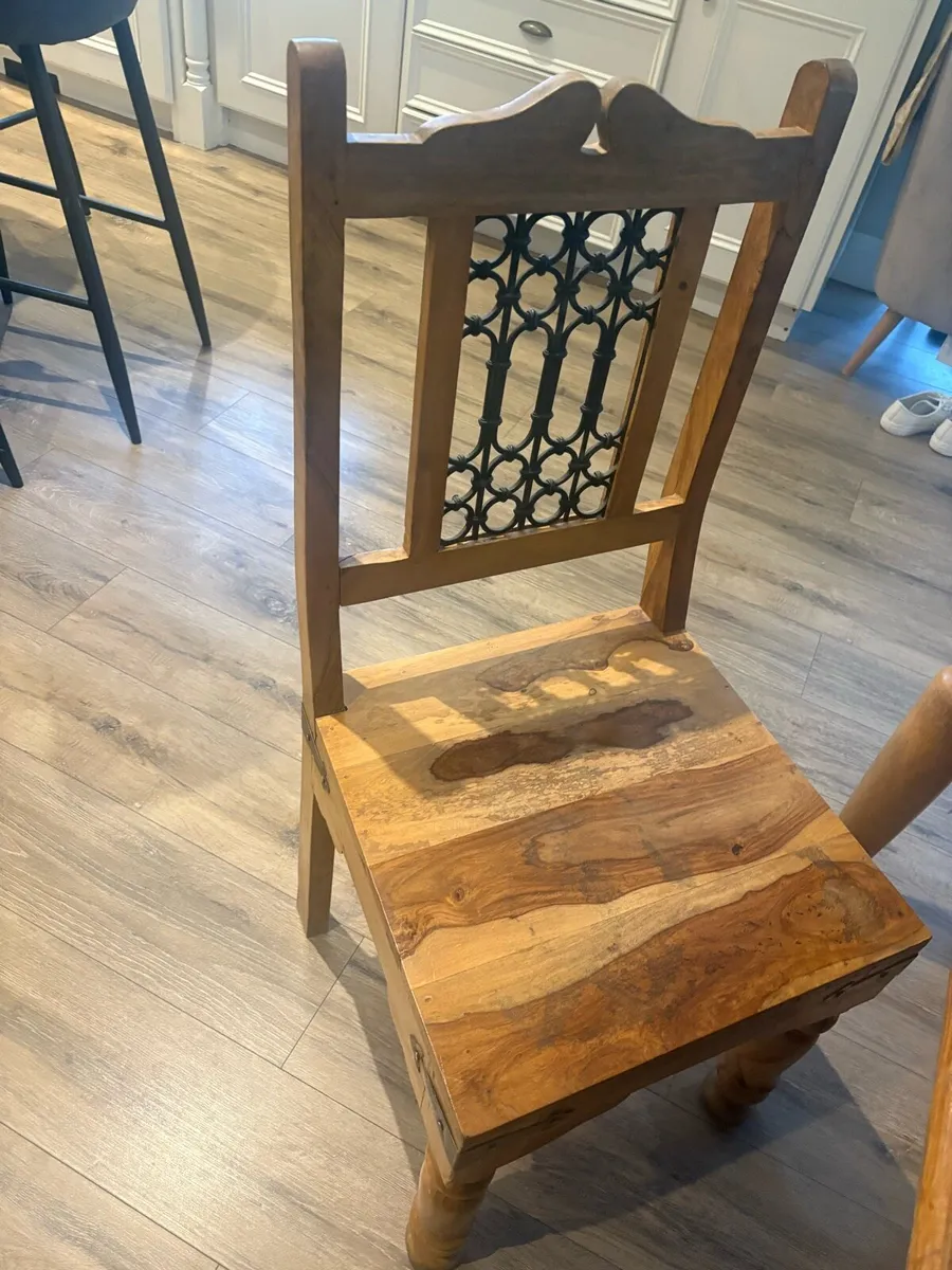 Solid wood Dining Table & 8 Chairs - Image 4