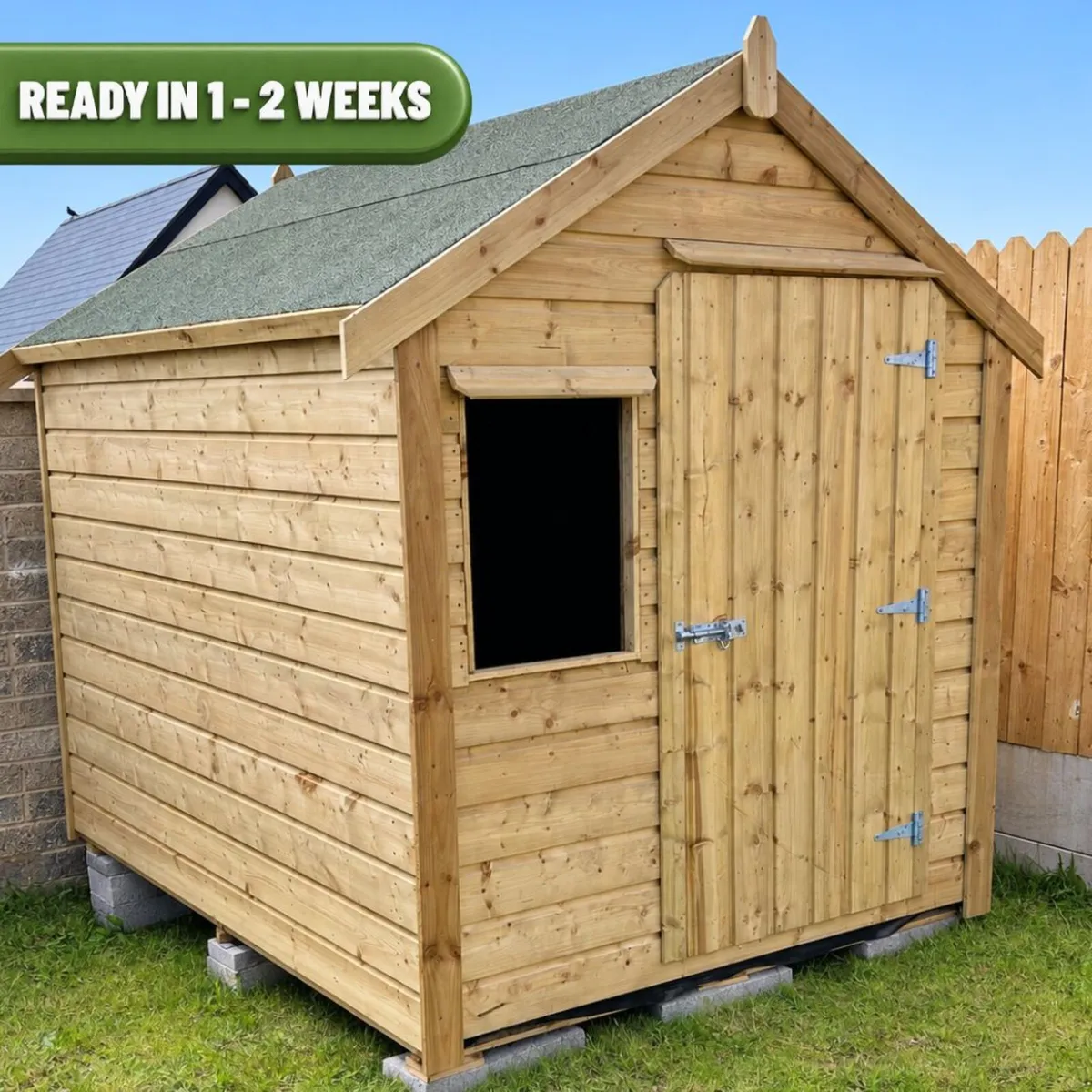 8ft x 6ft Timber Garden Shed | West Cork - Image 1