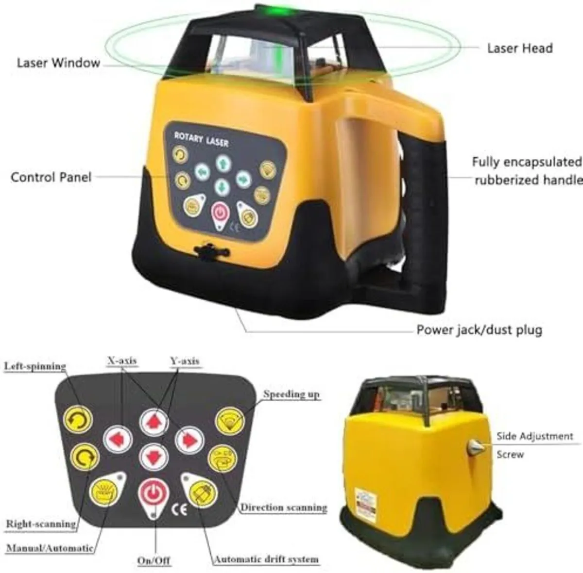 Rotary Laser Level – Without Tripod & Staff - Image 4
