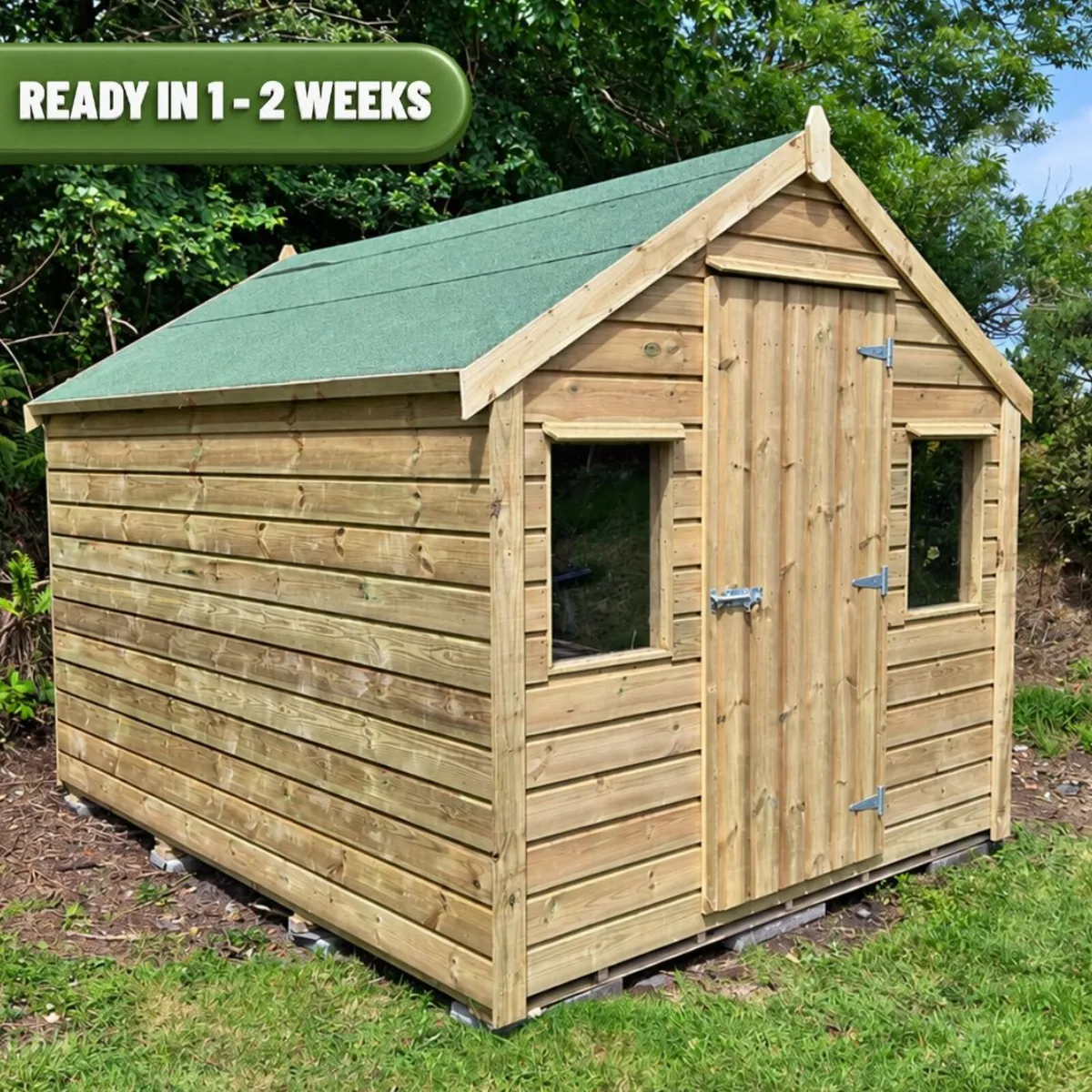 8ft x 8ft Timber Garden Shed | West Cork - Image 1
