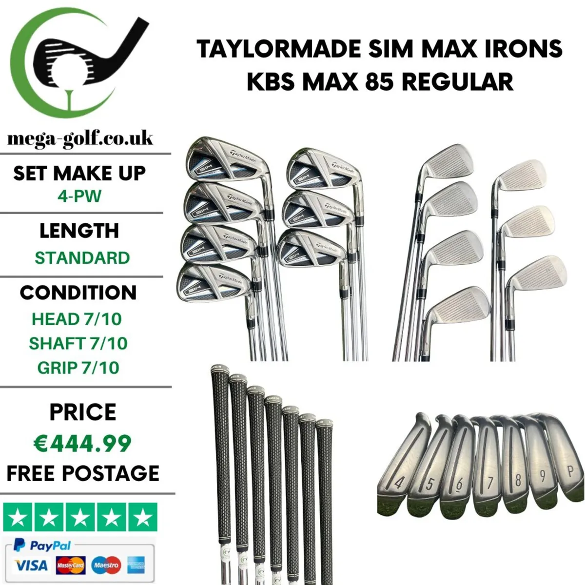 Taylormade Sim Max Irons / 4-Pw / Regular - Image 1