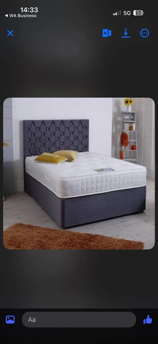 Premium Luxury Divan Bed Set with Headboard - Image 3