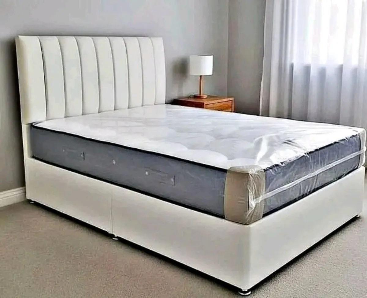 Premium Luxury Divan Bed Set with Headboard - Image 4