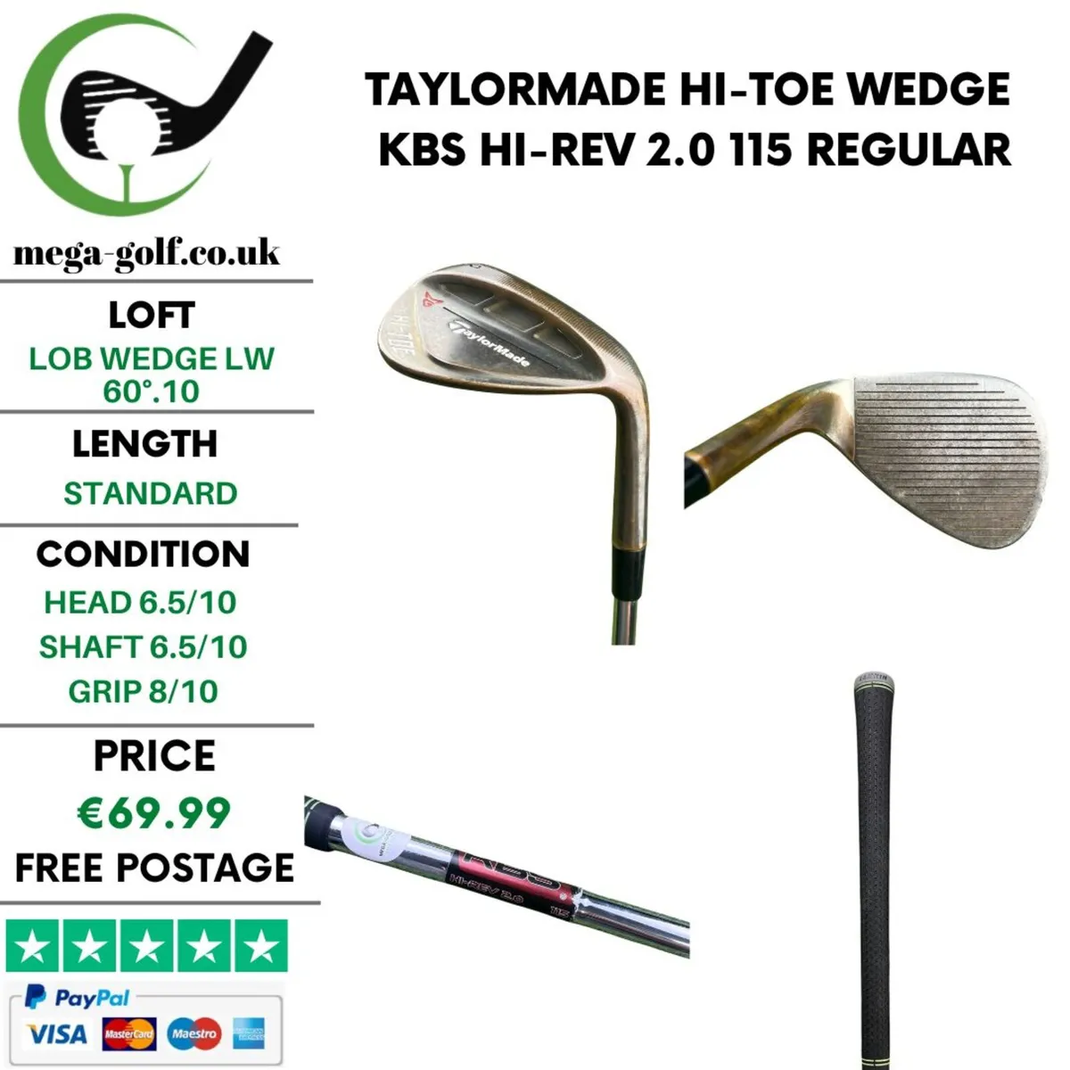 Taylormade Hi-Toe Wedge Lw 60°.10 / Regular - Image 1