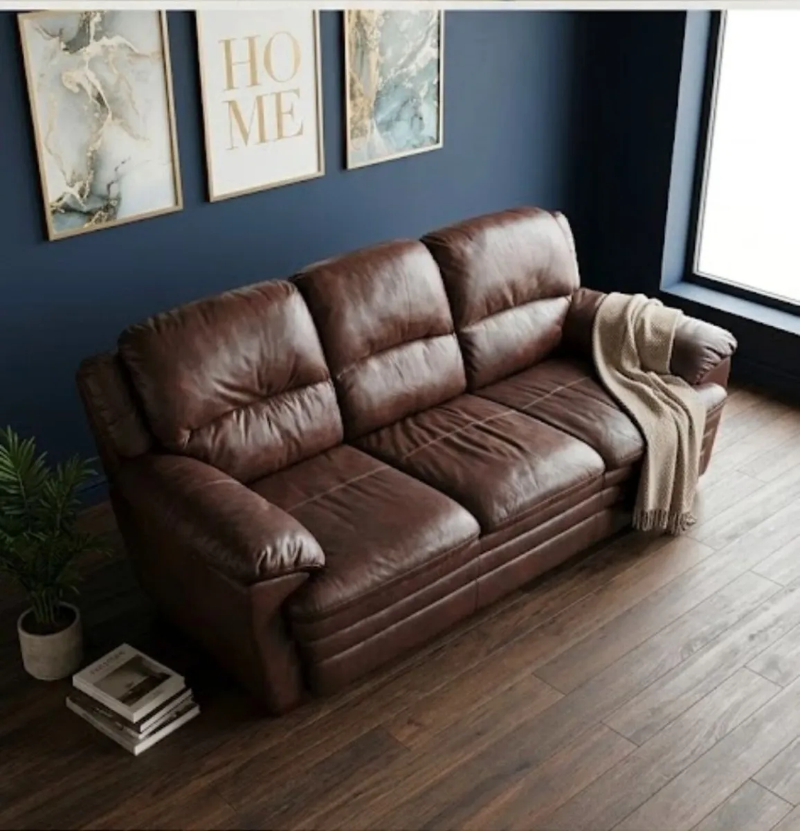 FREE 3 seater sofa faux leather