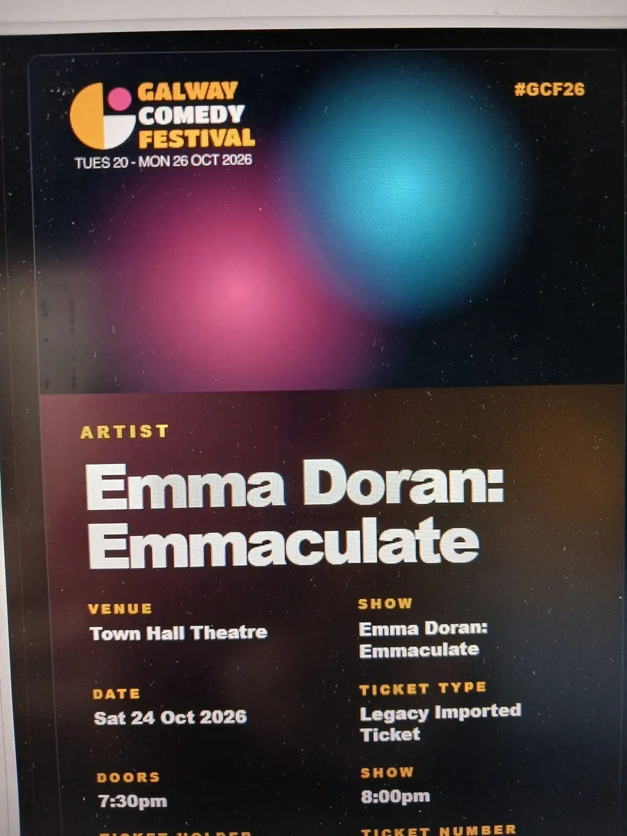 Emma Doran Tickets in Galway 24/10/26
