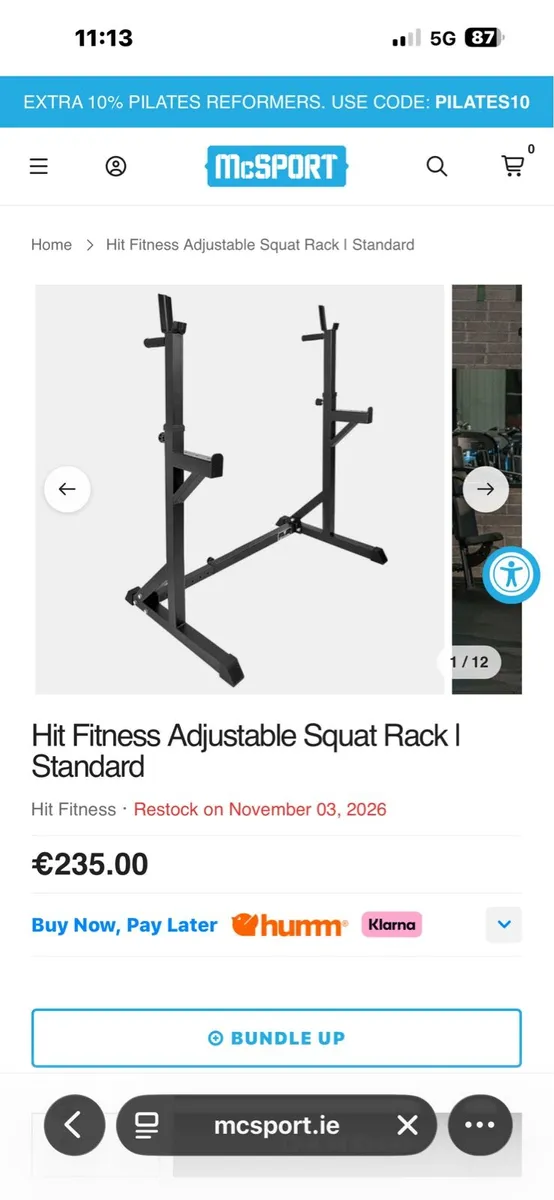 LARGE GYM BUNDLE, METAL WEIGHTS, HEAVY RACK ETC! - Image 2