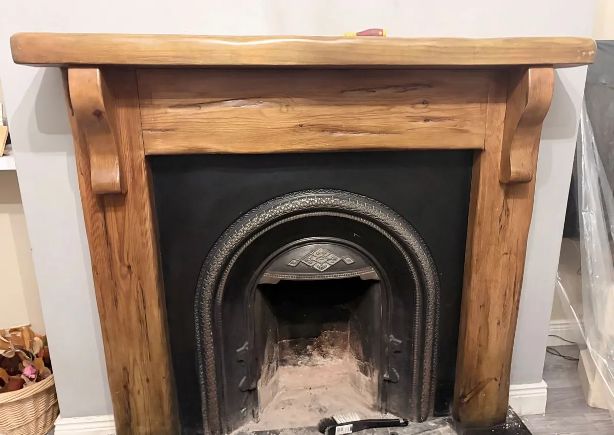 Wooden Fire Place, with or without insert
