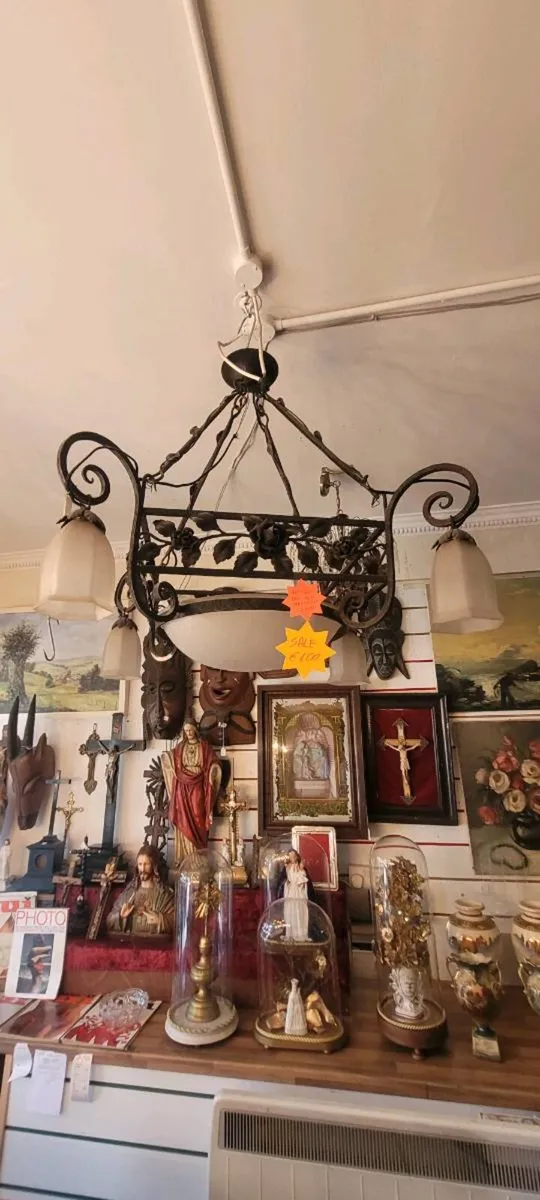 Atr deco cast iron chandalier