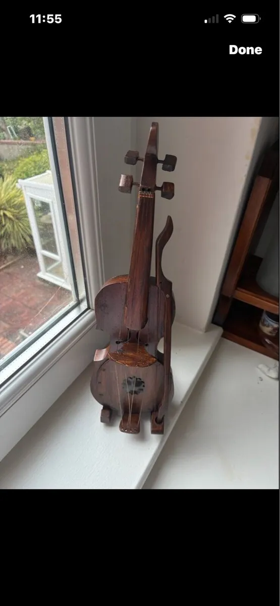 Double Bass Timber Display - Image 1