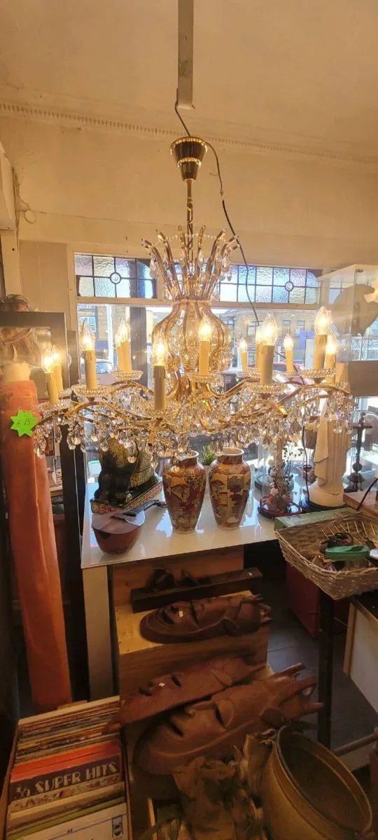 Large 100/80 cm French crystal chandalier - Image 1