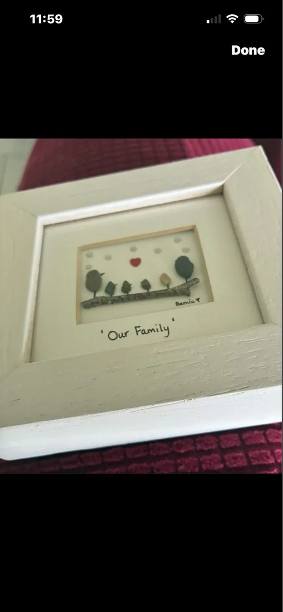 ‘Our Family’ Framed Stone Artwork - Image 3