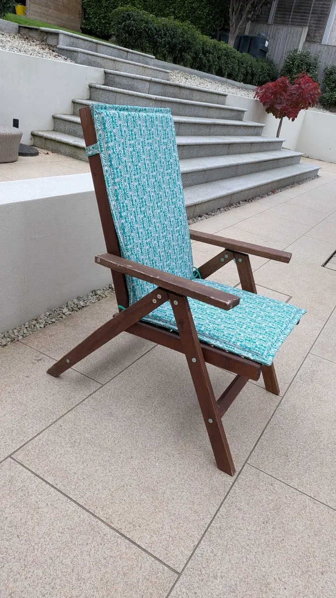 6 x IKEA Äpplarö Reclining Garden Chairs+Cushions - Image 1