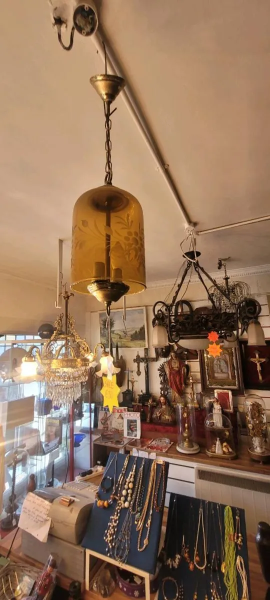 Amber colour ceiling light