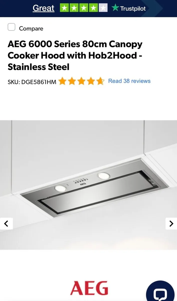 Kitchen Extractor Fan AEG 6000 Series - Image 2