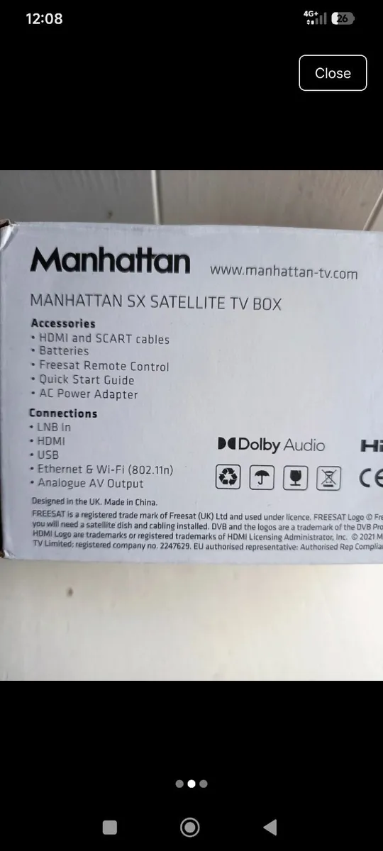 -Manhattan SX Freesat HD Box- - Image 2