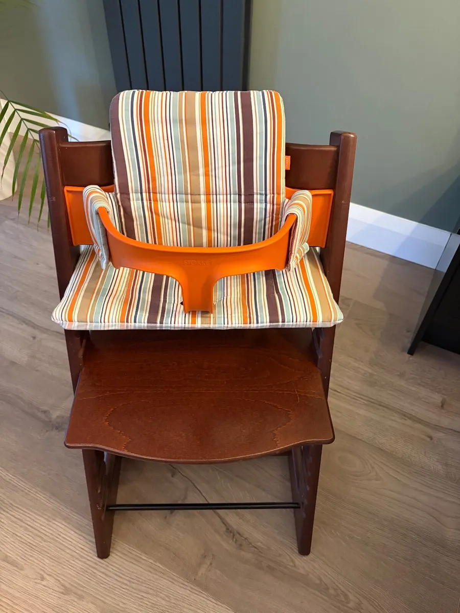 Stokke Tripp Trapp High Chair + Baby Set & Cushion - Image 1