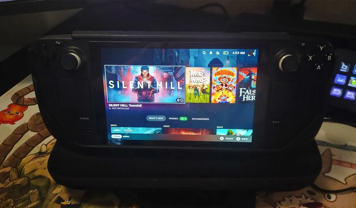 Steam Deck 64GB + 512GB SD + Protective Cover & Tempered Glass + Carry Case - Image 1