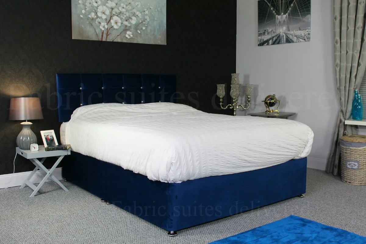 Divan Bed with Headboard and Mattress - Image 3