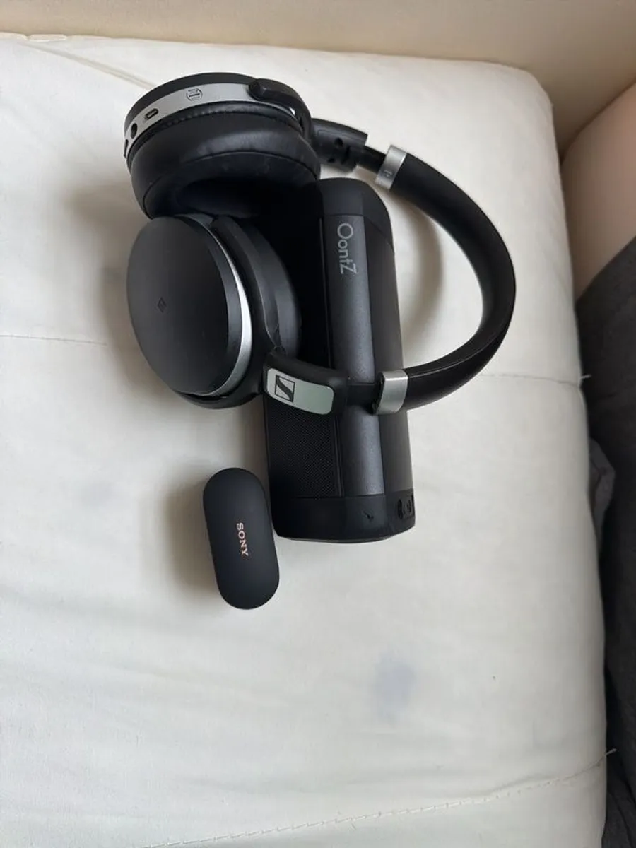 Free Wireless Headphones (two pairs) and Speaker - Image 1