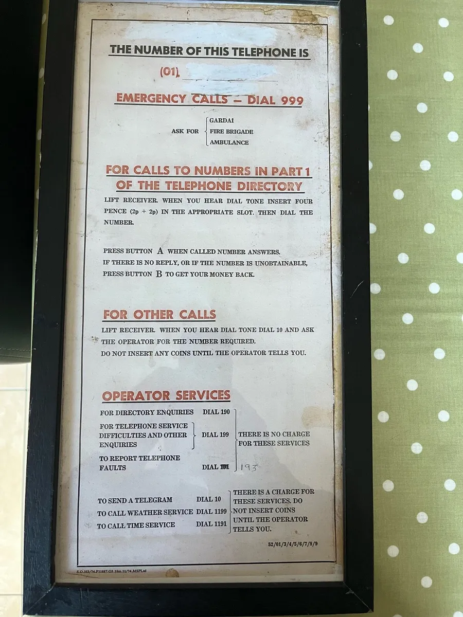 2  AB  Payphone notices - Image 1