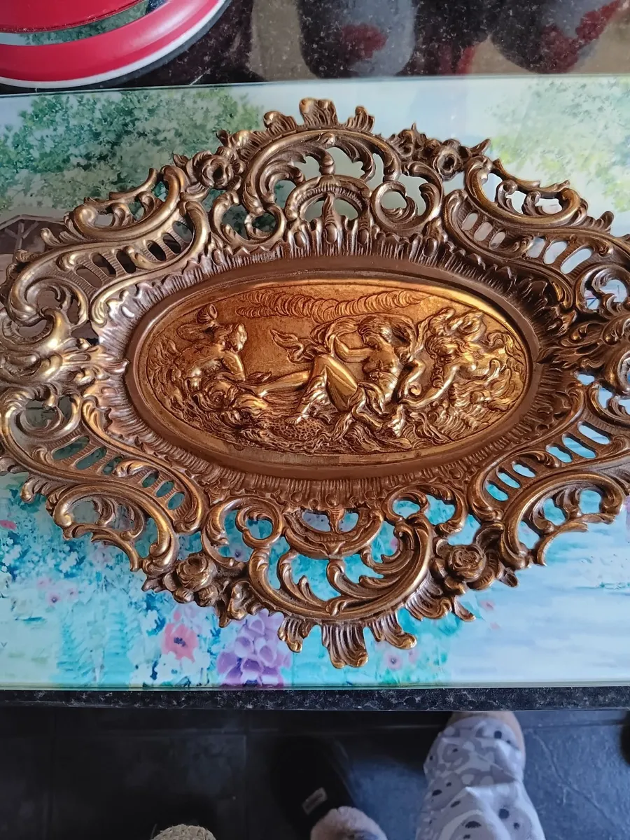 Antique wall hanging plaque - Image 3