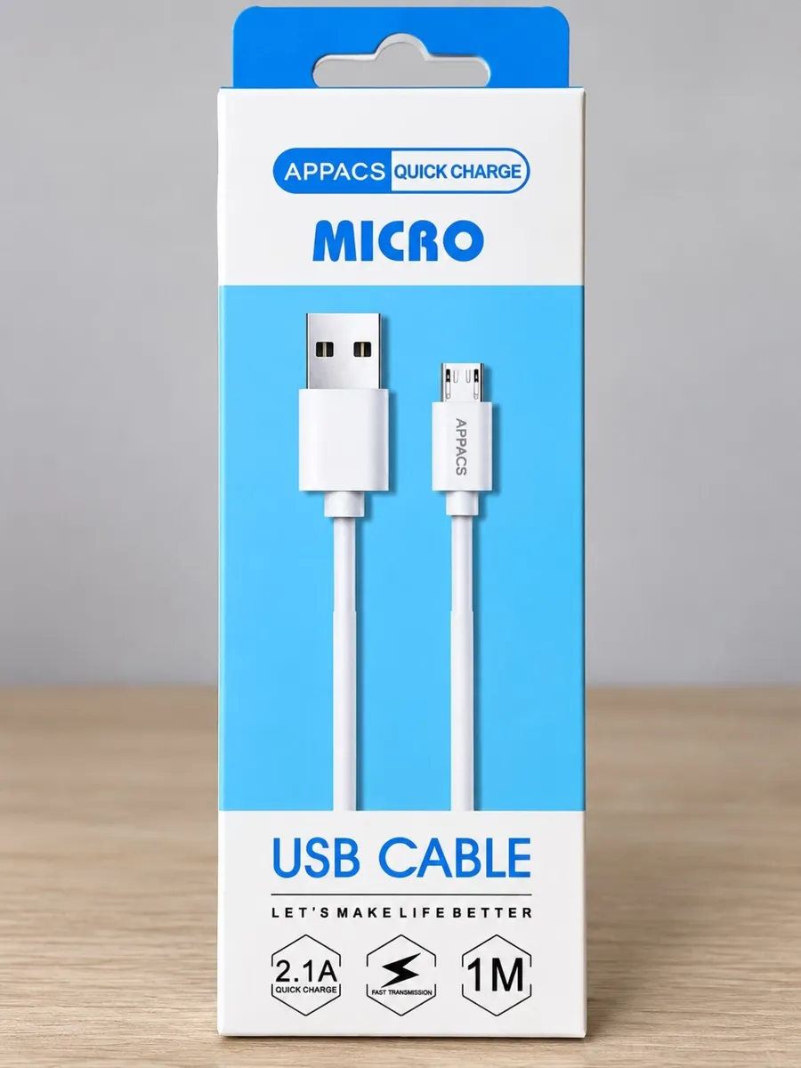 USB-A to Micro USB Charging Cable 1M