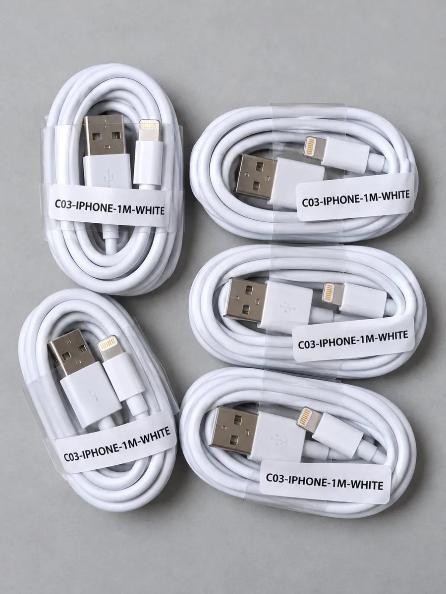 USB-A to Lightning / iPhone Charging Cable 1M - Image 2