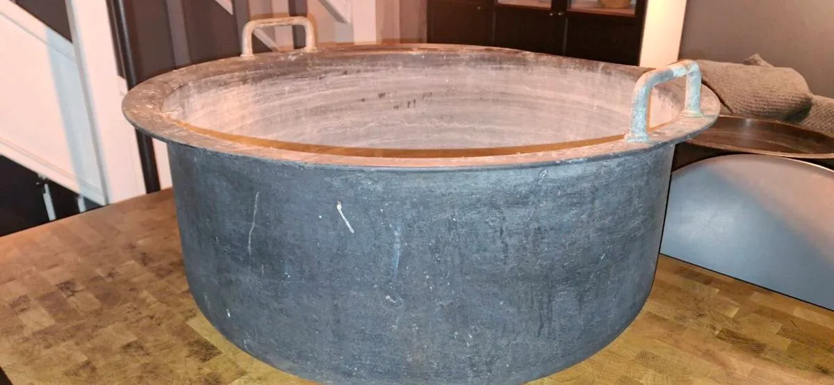 Antique Large Copper Vat - Image 1