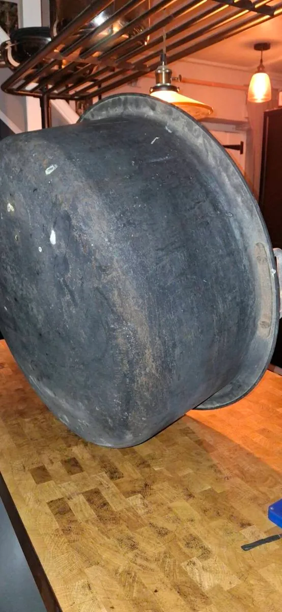 Antique Large Copper Vat - Image 3