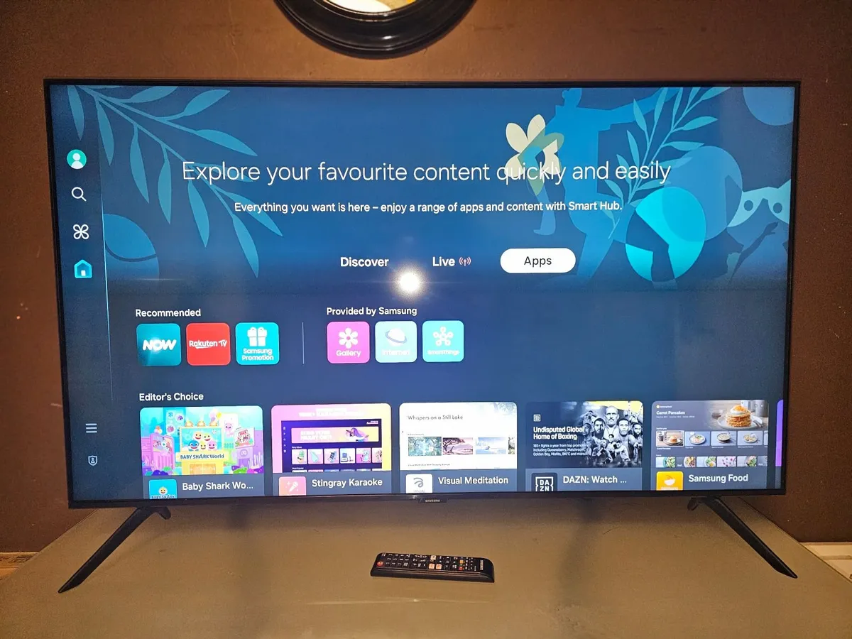 55" Samsung Crystal 4K Quantum HDR Smart TV - Image 1