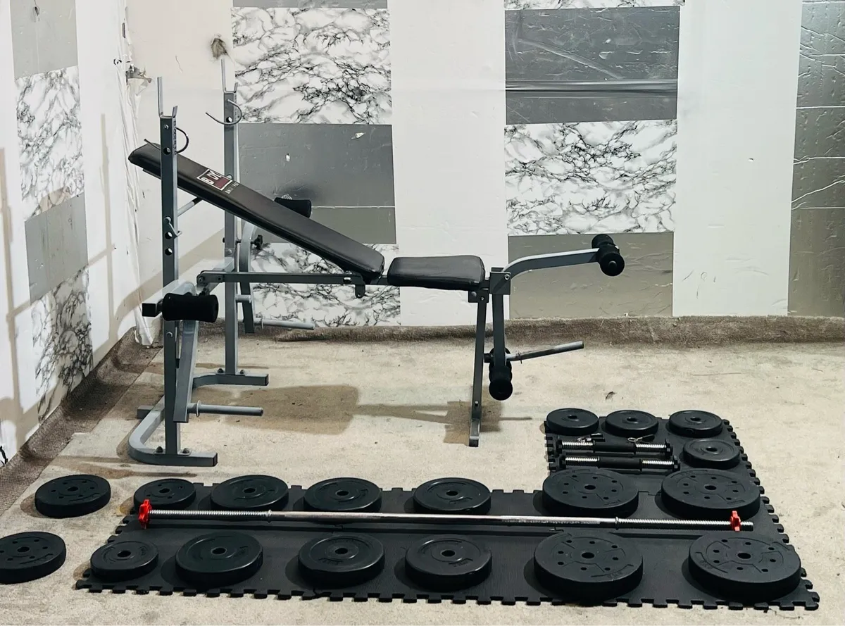 BODY SCULPTURE BENCH WEIGHTS BARBELL DUMBBELLS - Image 2