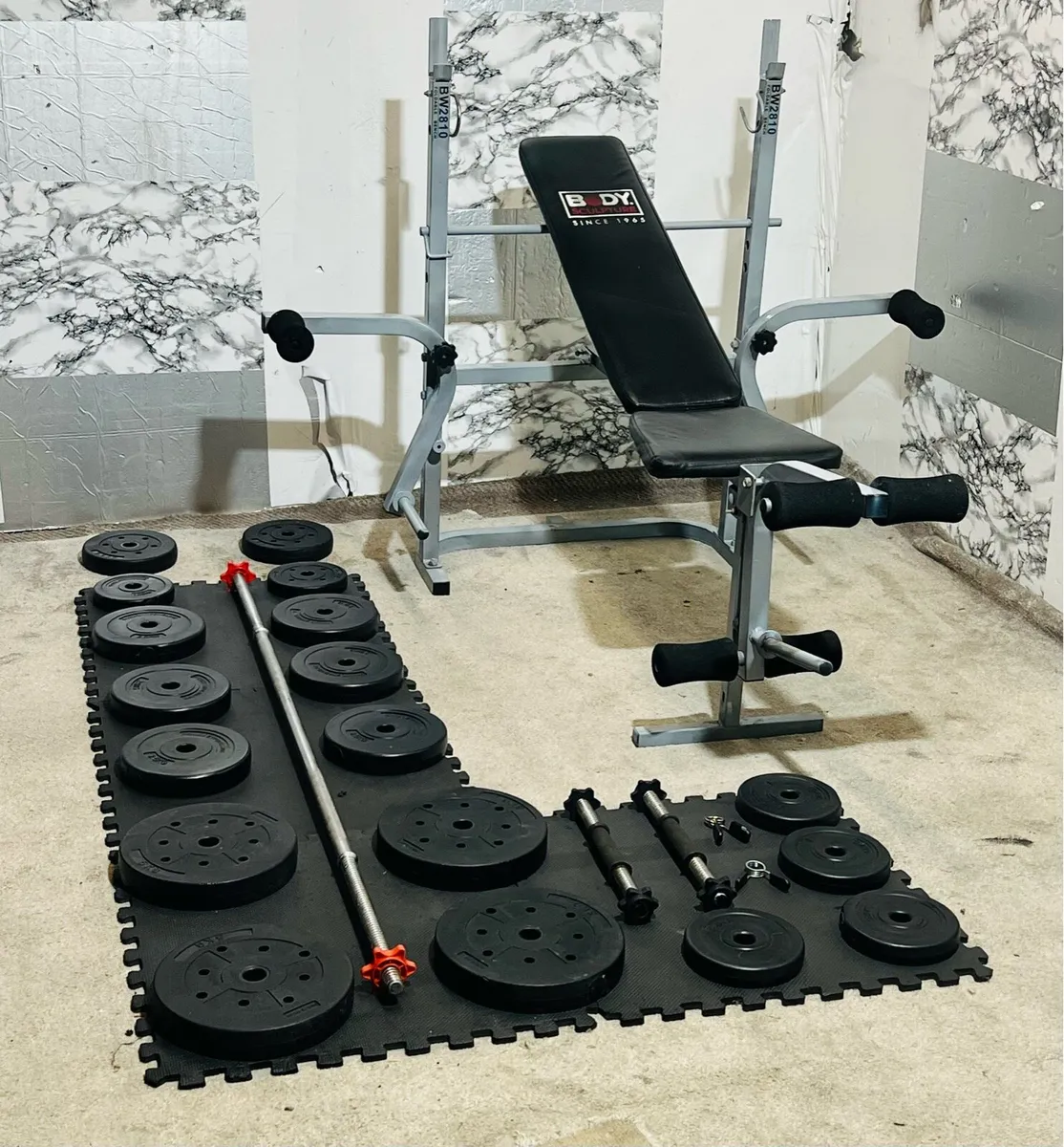 BODY SCULPTURE BENCH WEIGHTS BARBELL DUMBBELLS - Image 1