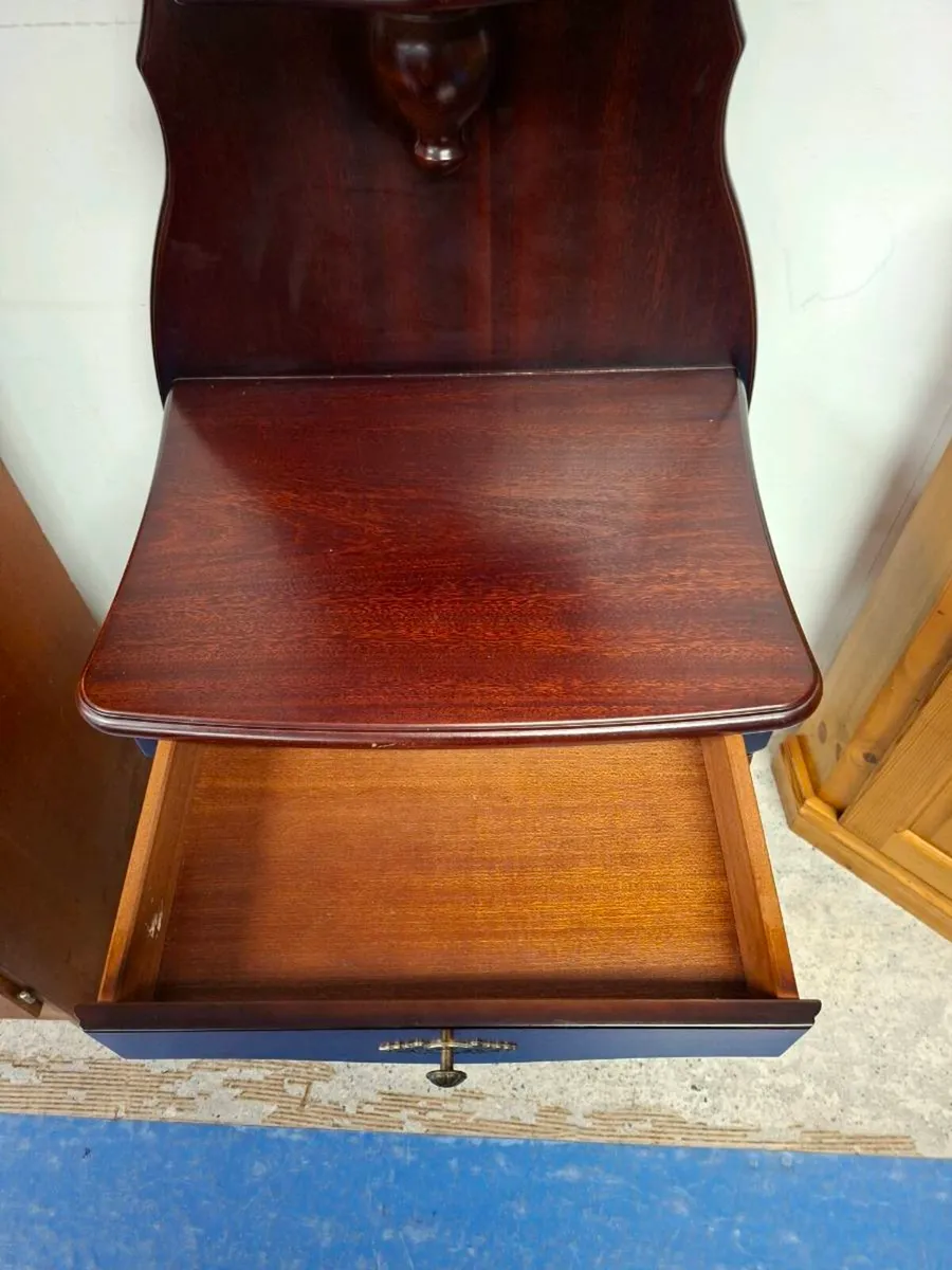 VINTAGE WOODEN HALL MIRROR - Image 3