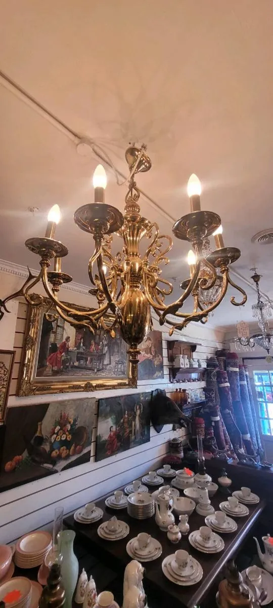 French bronze chandalier