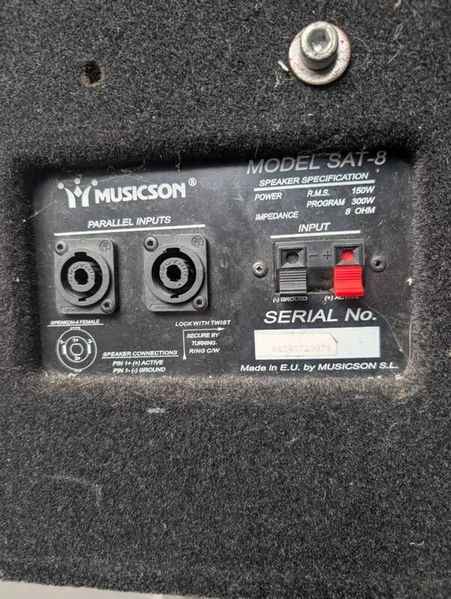 Musicson Model Sat-8 150w  8ohm - Image 2