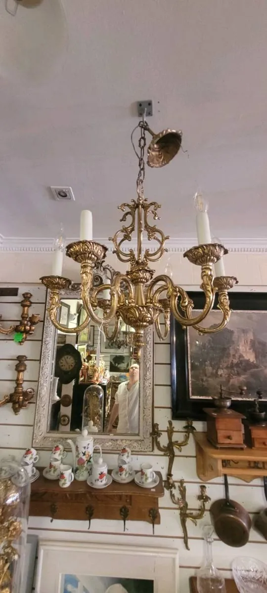 French bronze chandalier