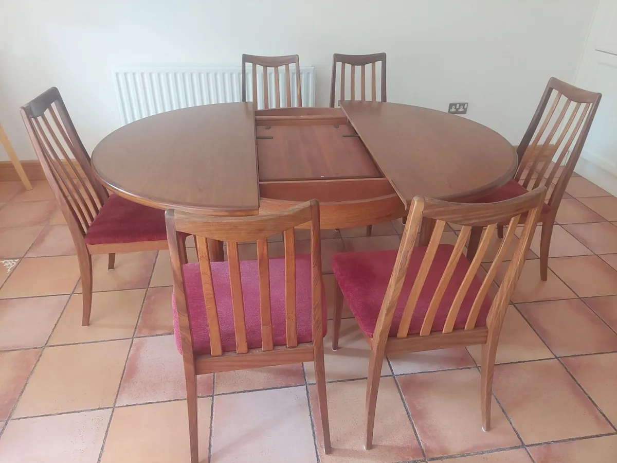 Mid Century G Plan Table and 6 Chairs - Image 4