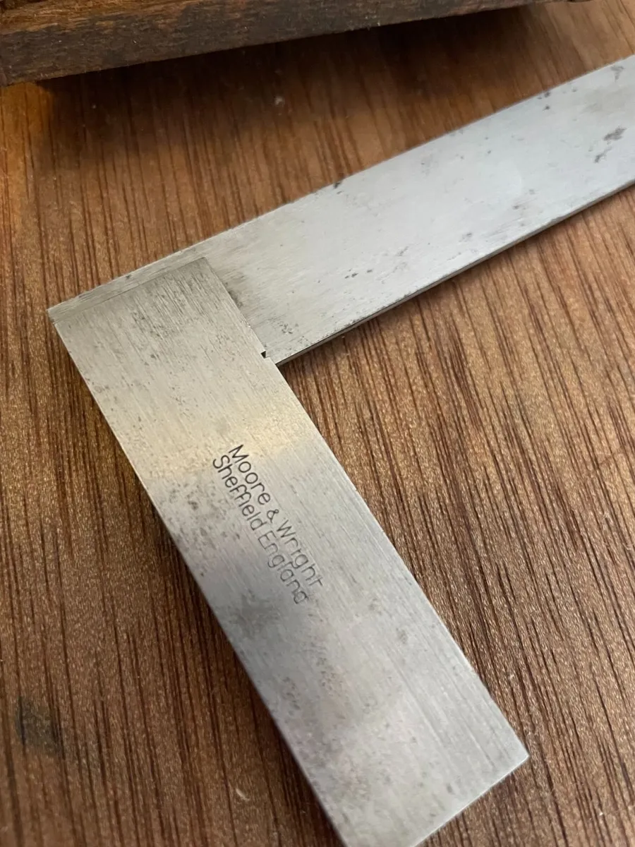 Vintage Moore & Wright precision engineers squares - Image 3